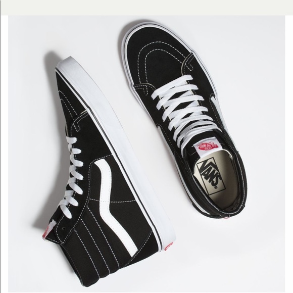Vans Shoes - Vans black/white high tops